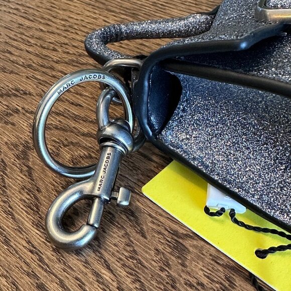 NWT!Marc Jacobs The Nano St. Marc Top Handle Charm -Galactic Glitter - Picture 7 of 11